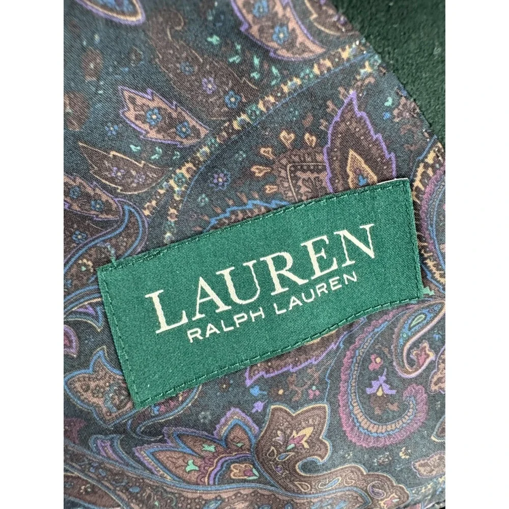Lauren Ralph Lauren Sport Coat Blazer Mens‎ 42 Hunter Green Velvet Lexington NEW